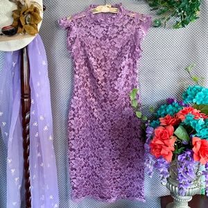 Light purple lace dress